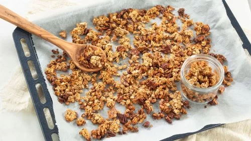 Granola met banaan - header